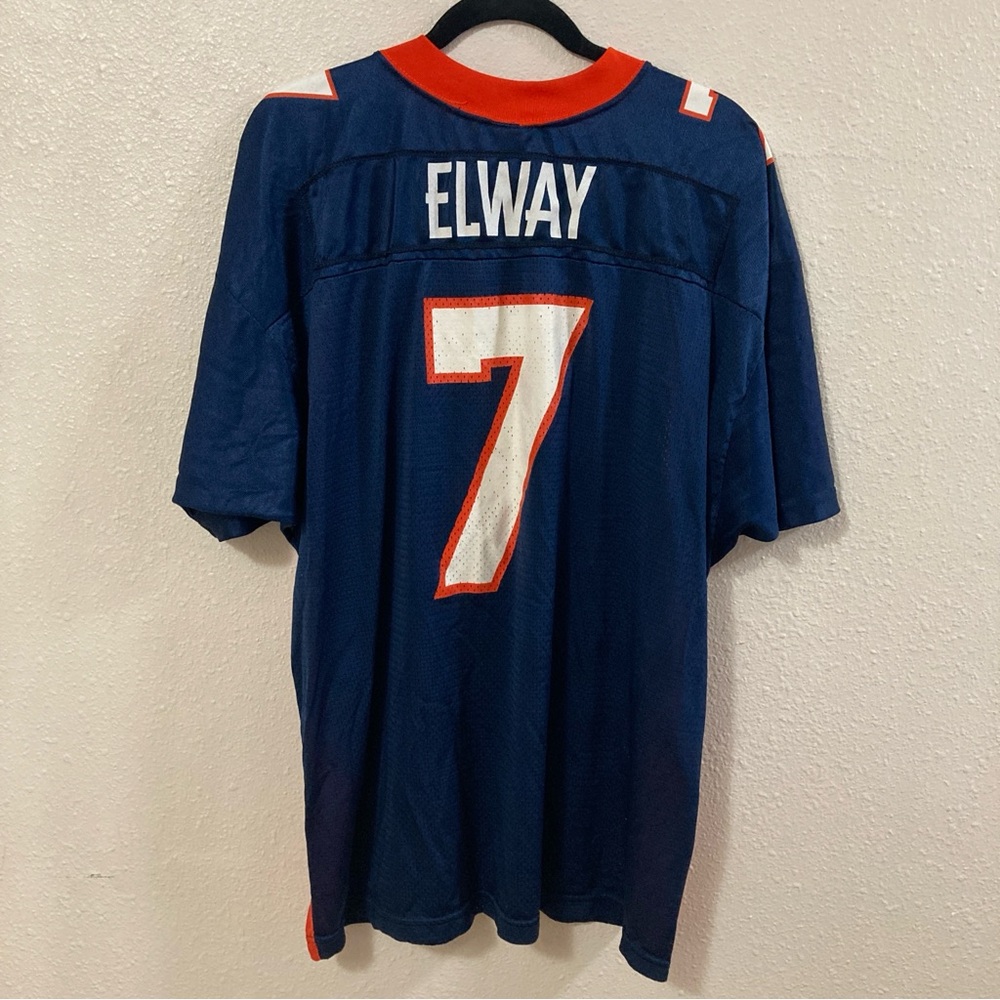VTG 80s 90s  Tailored exclusively for Wilson Blue/Orange Jersey John Elway XL - Picture 4 of 16